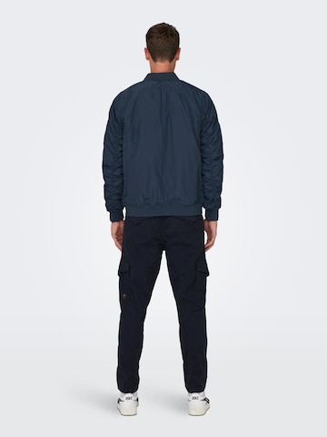 Veste mi-saison 'Joshua' Only & Sons en bleu