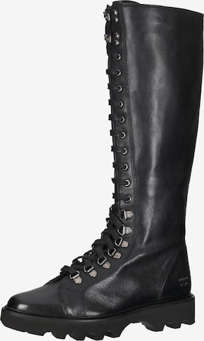 MELVIN & HAMILTON Lace-Up Boots in Black: front