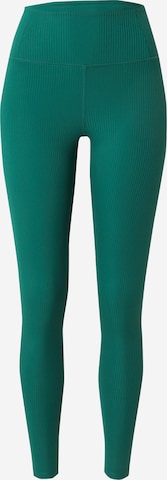 Girlfriend Collective Skinny Workout Pants in Green: front