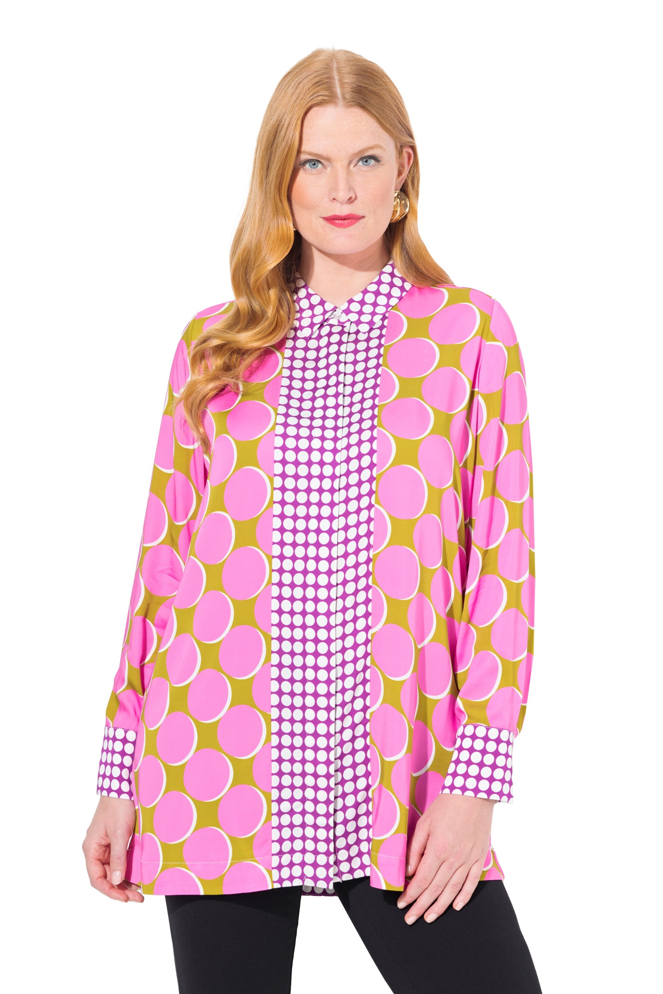 Ulla Popken Bluse in Pink: Vorderseite