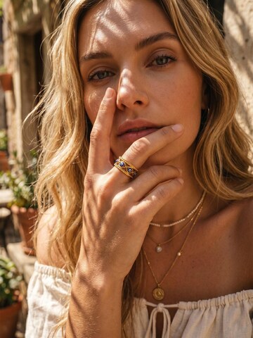 Nemomatheo Ring 'Ring Evil Eye Guardian'‌‌ in Gold