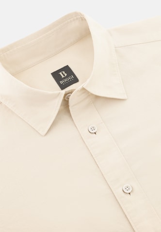 Boggi Milano Regular Fit Hemd in Beige