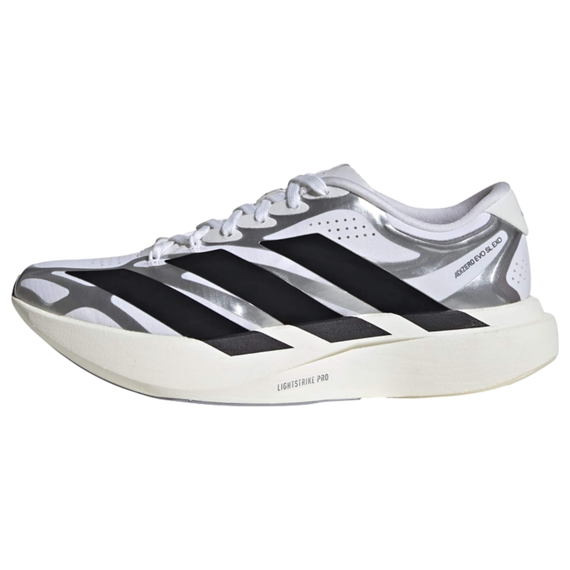 ADIDAS PERFORMANCE Sapatilha de corrida 'Adizero Evo Sl Exo' em 37-37,5 em preto / prata / branco, Vista do artigo