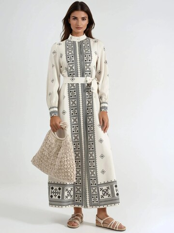 Abito camicia di MSN Collection in beige: frontale