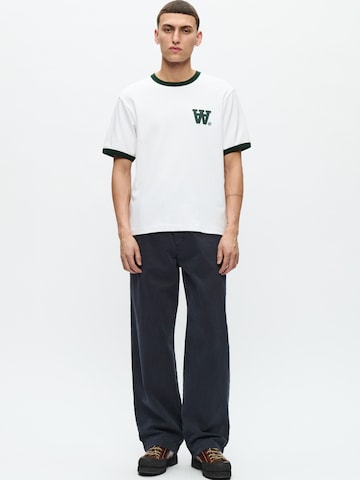Tricou 'WWParker' de la WOOD WOOD pe alb