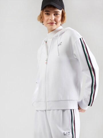 EA7 Emporio Armani Jopa na zadrgo | bela barva: sprednja stran