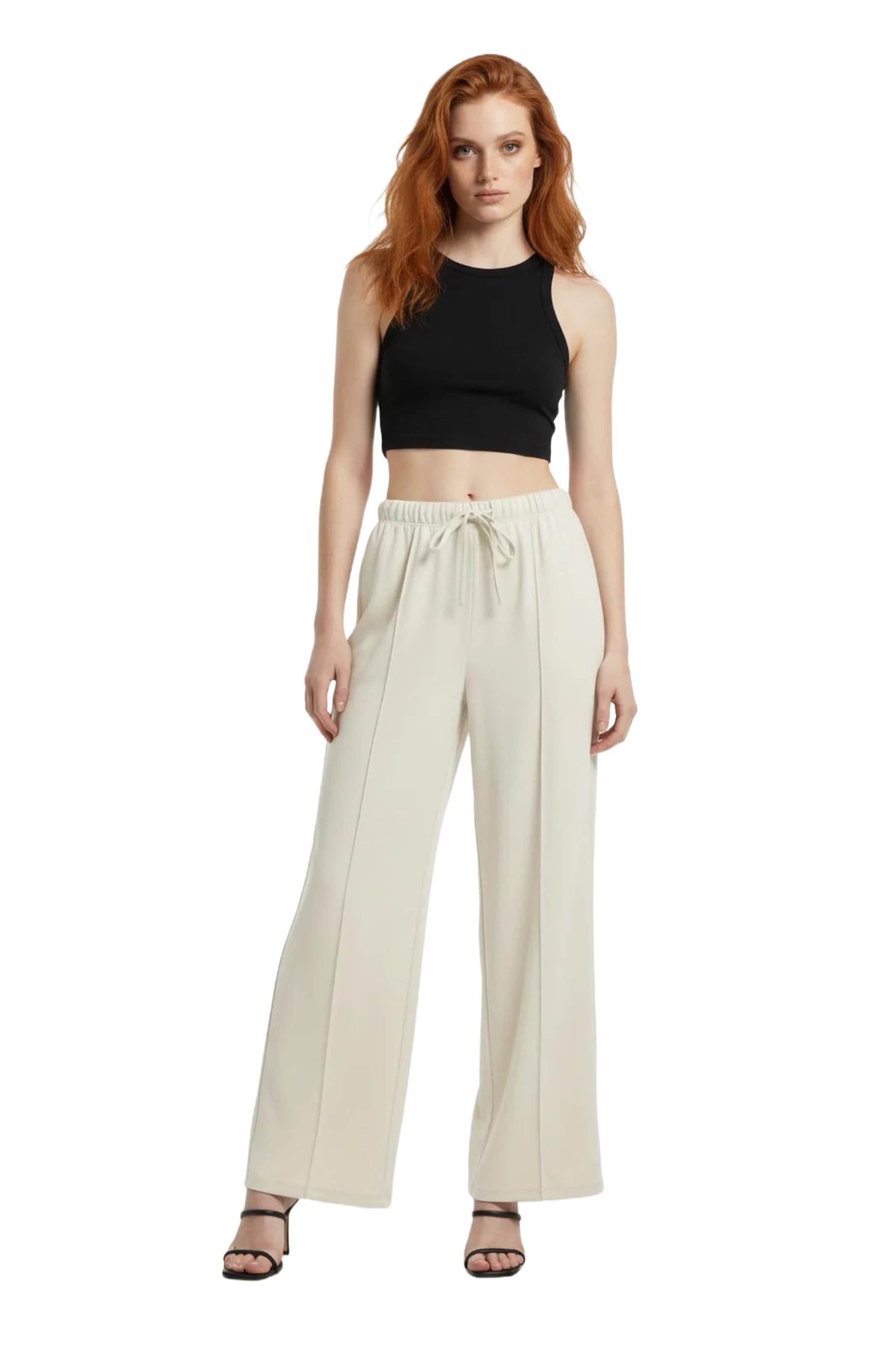 Wide Leg Pantalon No Matter What en beige
