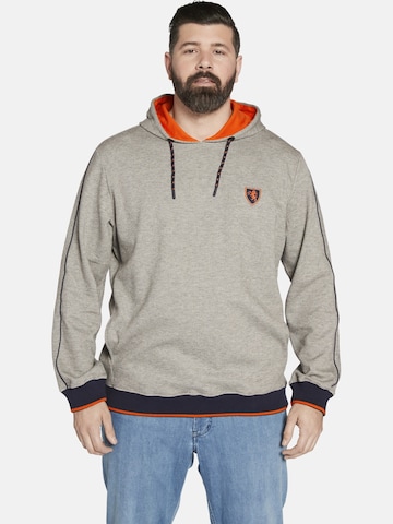 Charles Colby Sweatshirt ' Earl Marcas ' in Grijs: voorkant