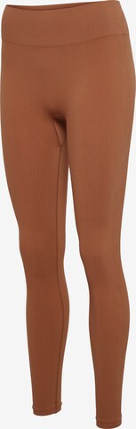 Skinny Pantaloni sportivi 'MT Adapt' di Hummel in marrone
