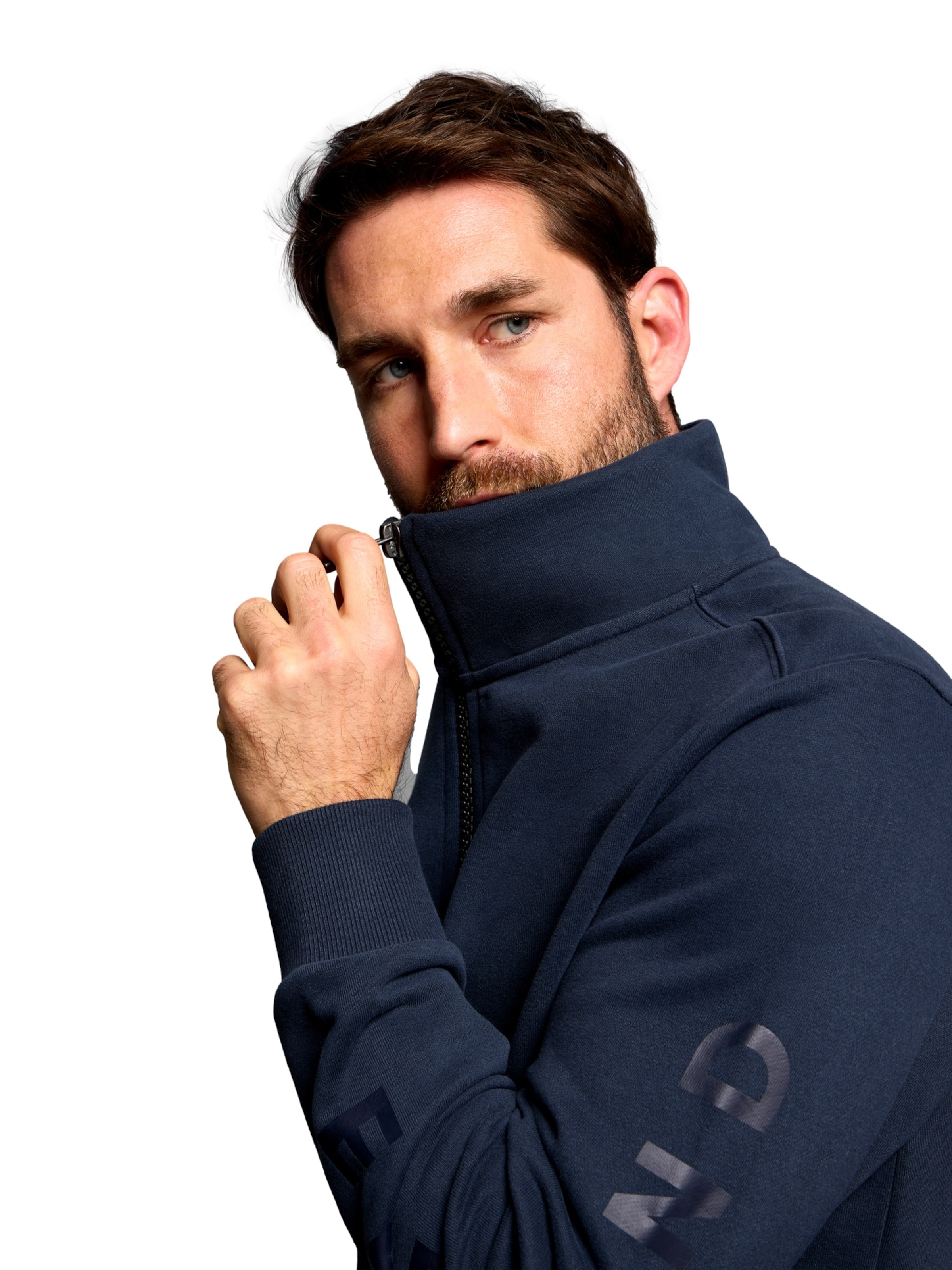 Elbsand Sweat jacket 'Levin' in Blue