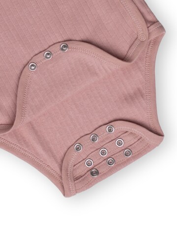 BergBiber Strampler/Body 'Wickel Body Niko (mitwachsend)'‌‌‌‌‌‌‌ in Pink