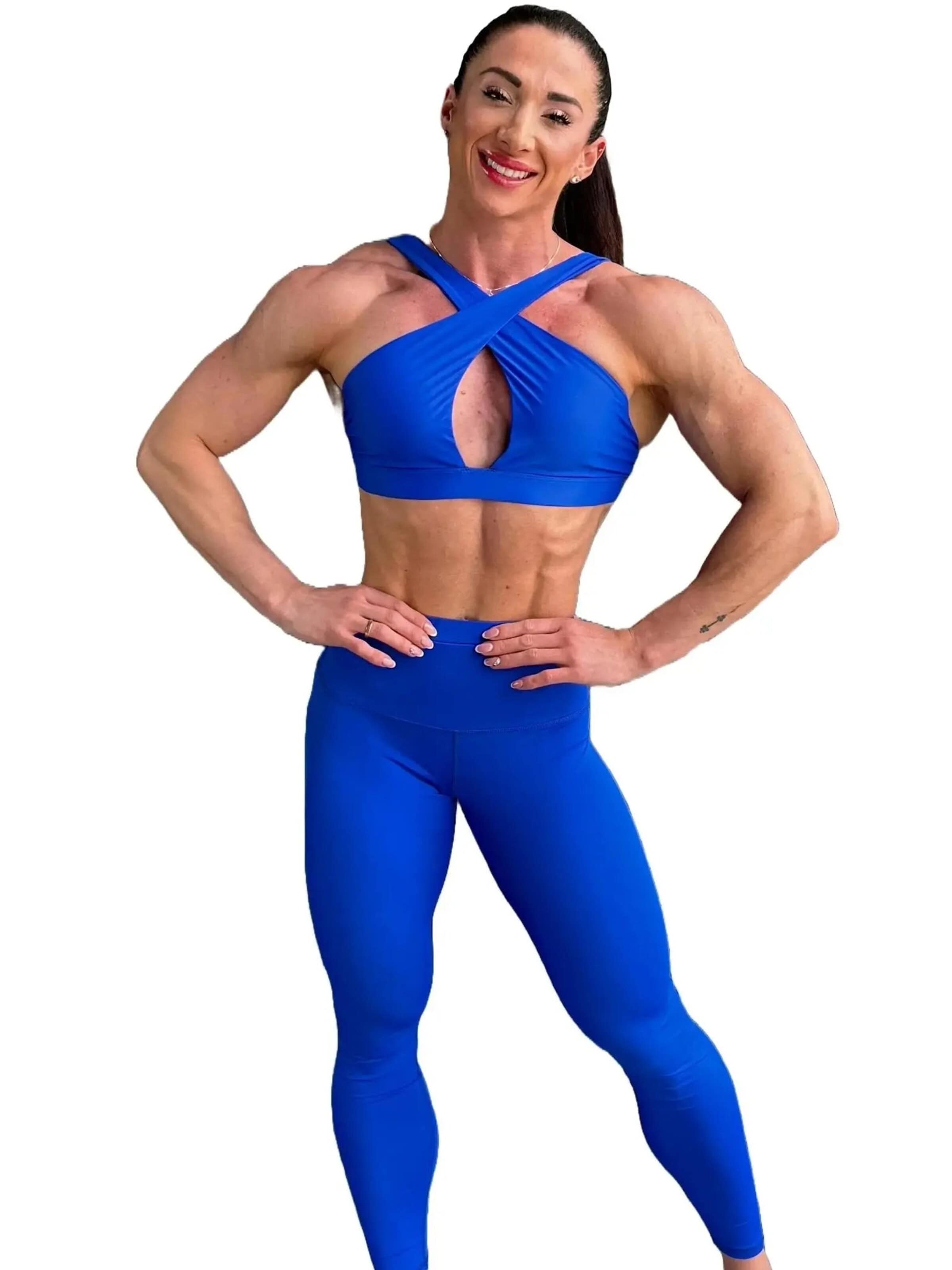 Top sportivo 'Top Paula' di LUXFEEL in blu