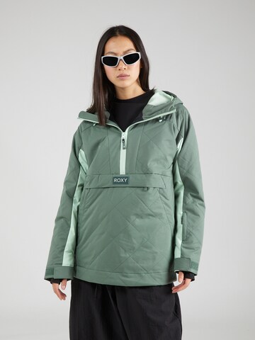 ROXY Sportjacke 'RADIANT LINES' in Grün: Vorderseite