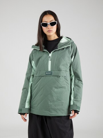 ROXY Athletic Jacket 'RADIANT LINES' in Green: front