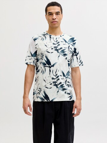 JACK & JONES Bluser & t-shirts 'JJHONOLULU' i hvid: forside