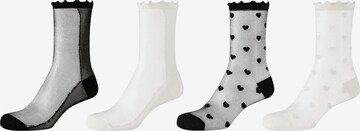 Chaussettes s.Oliver en blanc : devant