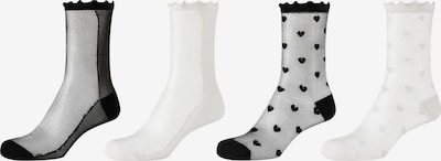 s.Oliver Socken in grau / schwarz / weiß, Produktansicht
