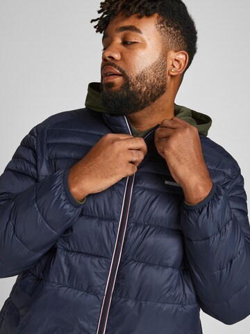 Jack & Jones Plus Between-Season Jacket 'Ace' in Blue