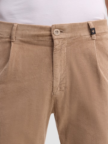 STRELLSON Loosefit Bandplooibroek in Beige
