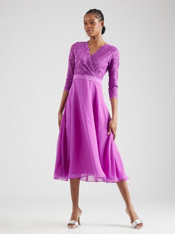 Robe de cocktail SWING en violet