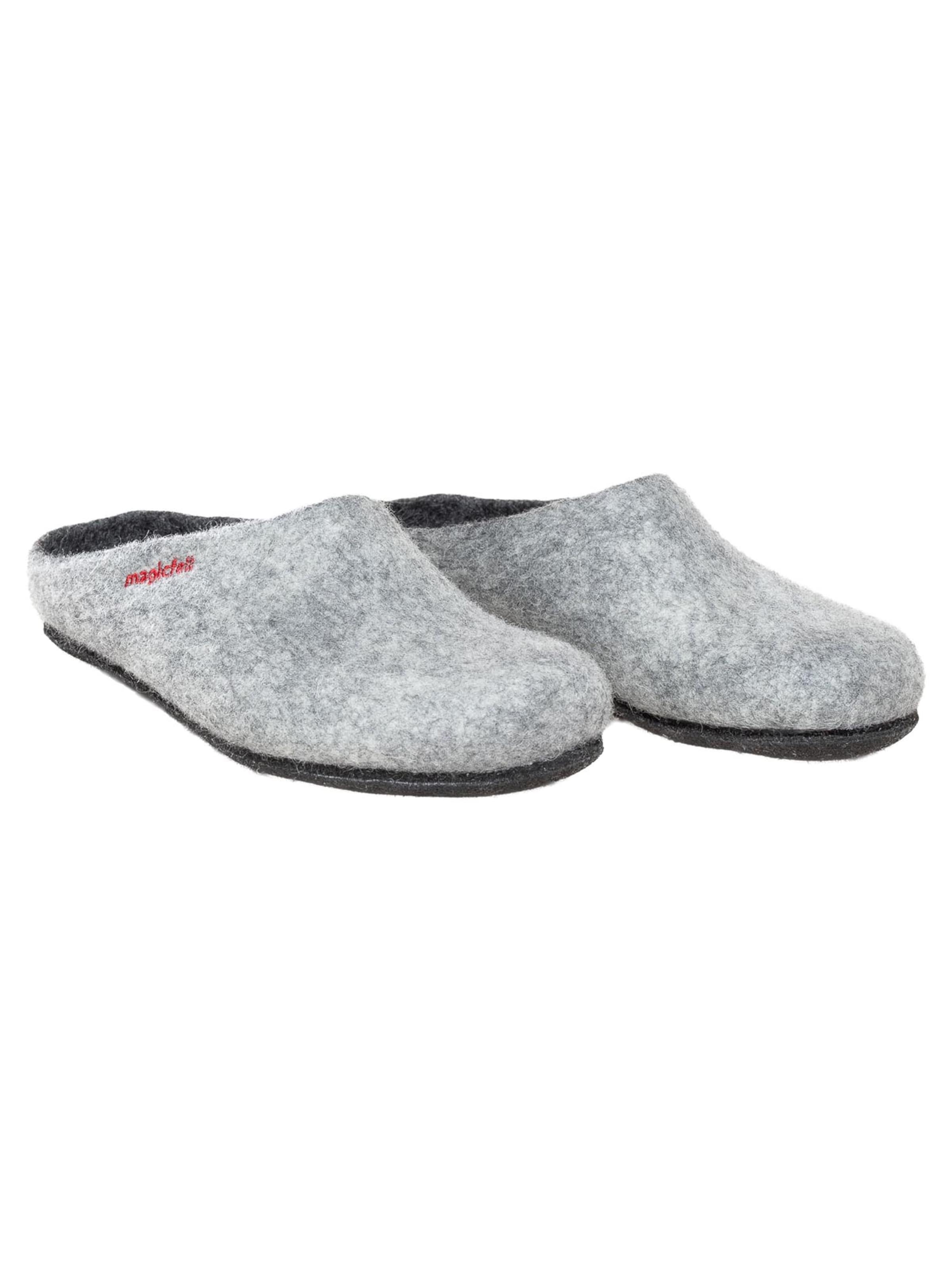 MagicFelt Slippers 'Filz' in Grey