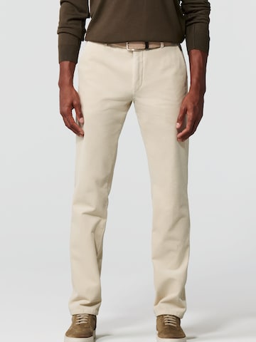 MEYER Regular Chino 'Rio 2-8619' in Wit: voorkant