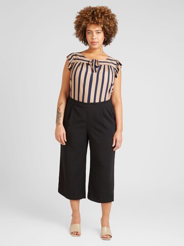 Vero Moda Curve - Loosefit Pantalón plisado en negro