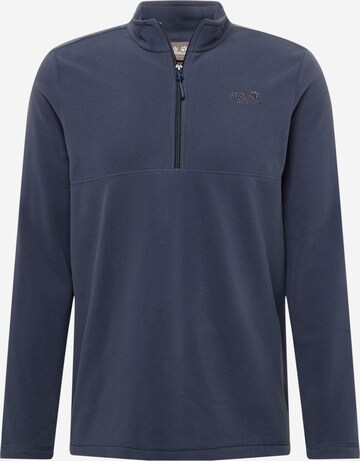 JACK WOLFSKIN Sporttrui 'GECKO' in Blauw: voorkant