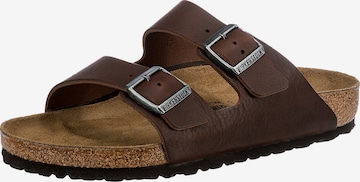 BIRKENSTOCK Muiltjes 'Arizona' in Bruin: voorkant