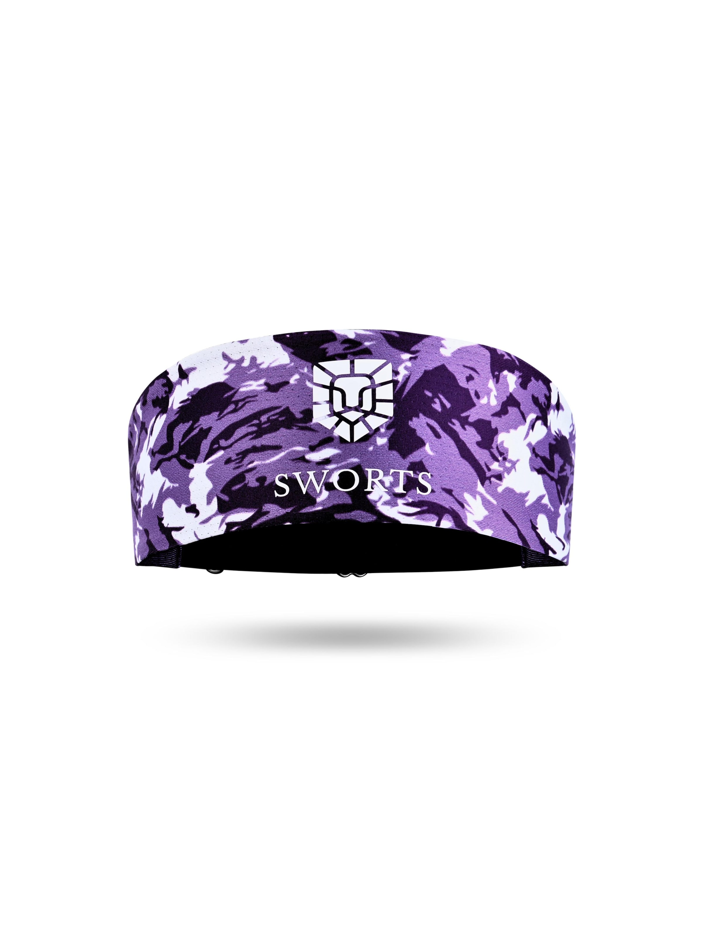 SWORTS Athletic Headband 'Aero' in Purple: front