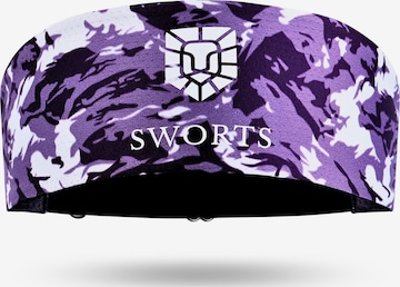 SWORTS Athletic Headband 'Aero' in Purple: front