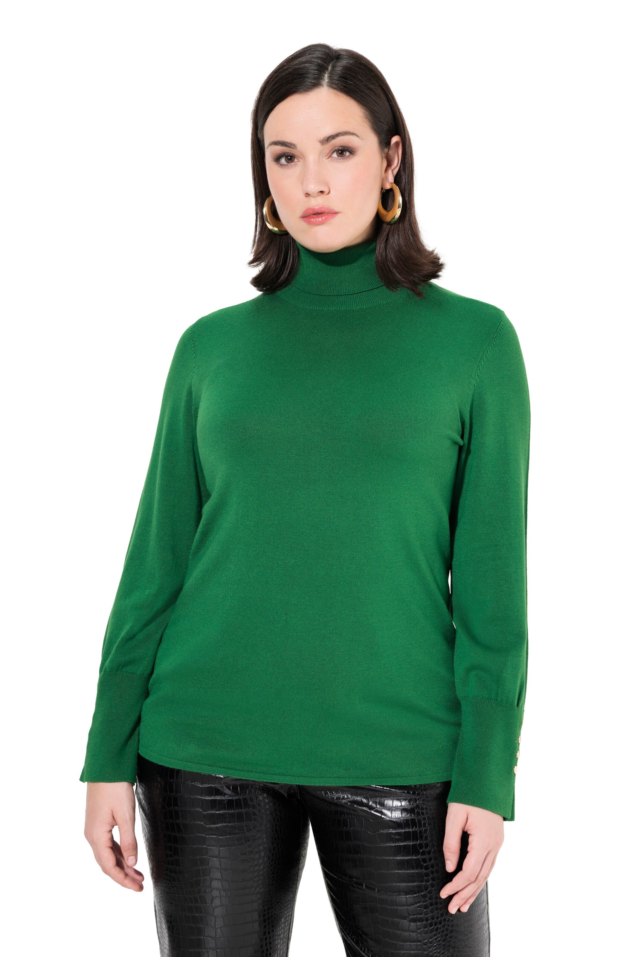 Ulla Popken Trui in Groen: voorkant