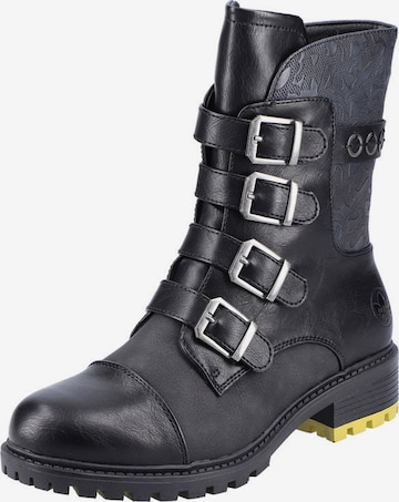 Boots Rieker en noir : devant