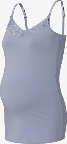 Esprit Maternity Top in Blau: front