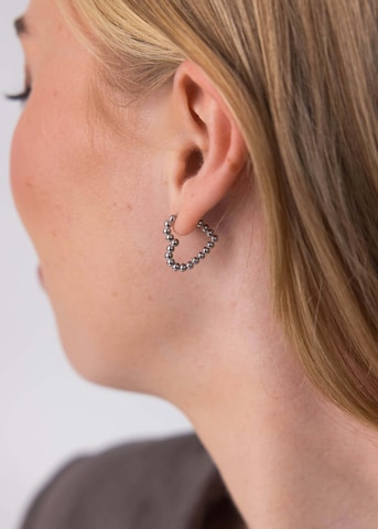 PURELEI - Brincos 'Bubble Heart' em prata