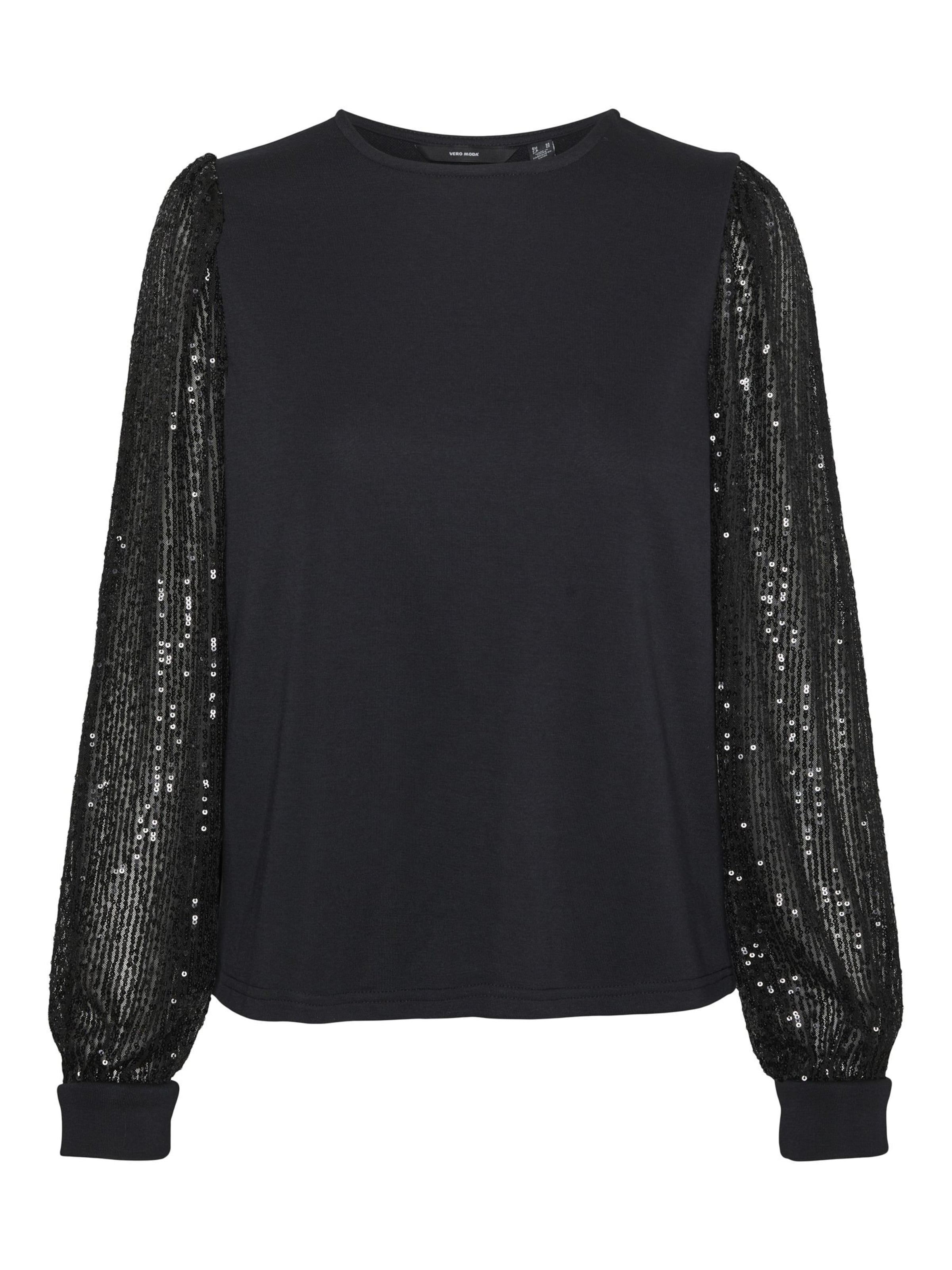 VERO MODA Bluse 'Charlotte' i sort: forside