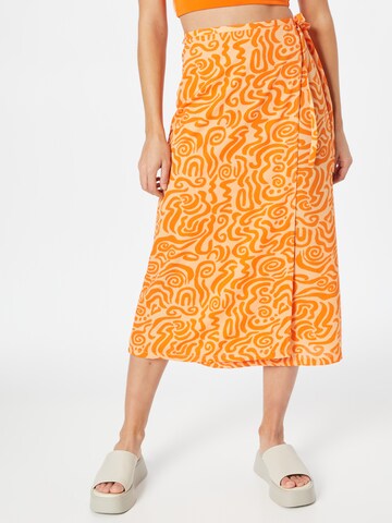 Monki - Falda en naranja: frente