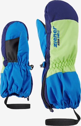 ZIENER Athletic Gloves 'LEVI AS' in Blue: front