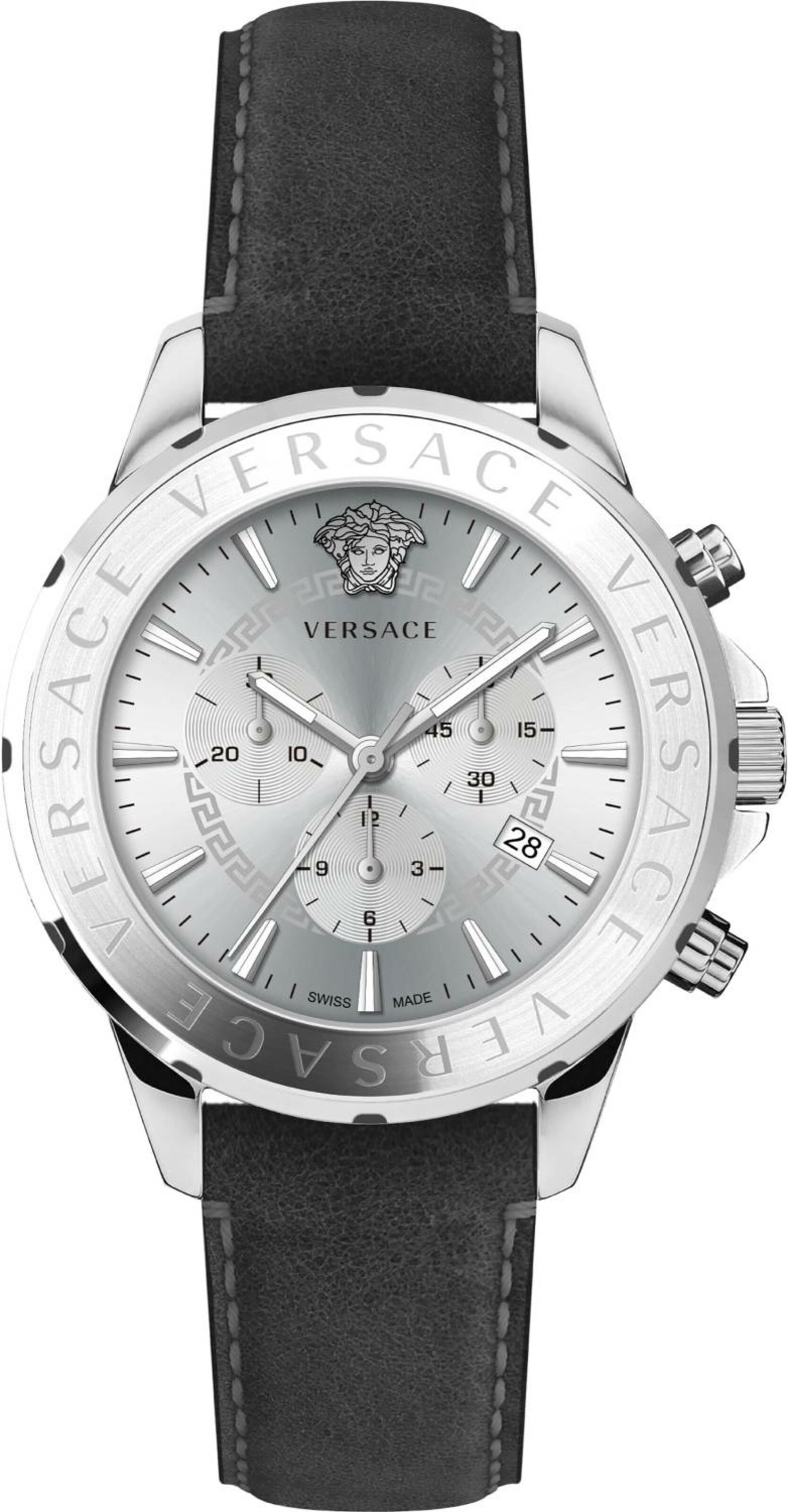 Montre à affichage analogique VERSACE en noir : devant