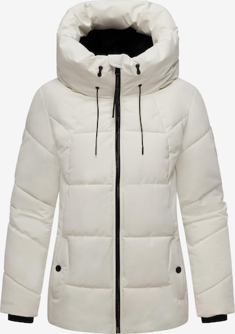 Veste d’hiver 'Kuscheltatze XVI' MARIKOO en blanc : devant