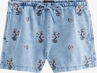 Next Hlače u plavi traper / tamno zelena / karmin crvena / bijela, Pregled proizvoda