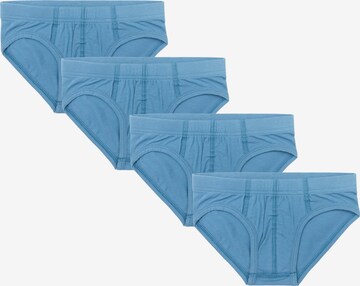 Albero Natur Underpants 'Bio-Baumwoll-Jungenslip-4er Pack' in Blue: front