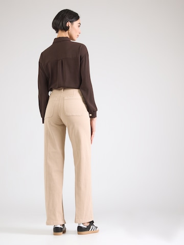 Wide Leg Pantalon à plis Lindex en beige