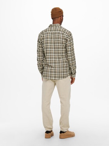 Only & Sons - Ajuste regular Camisa 'Nirel' en beige