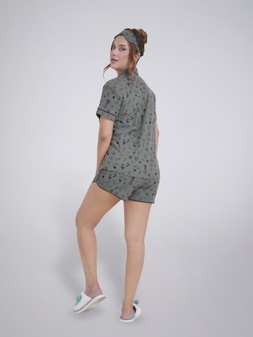 LEAFLETIC - Pijama de pantalón corto 'Leafletic Women’s Printed Night Wear Short Set' en verde