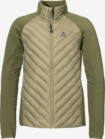 Veste en polaire fonctionnelle Schöffel en vert : devant