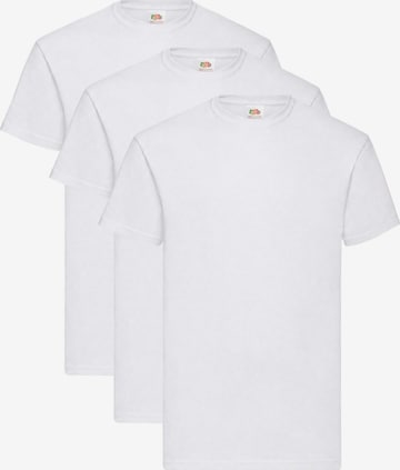 FRUIT OF THE LOOM Shirt 'T-shirt 3-pack' in White: front