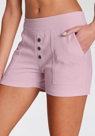 KangaROOS Skinny Short Pajama Set in Pink