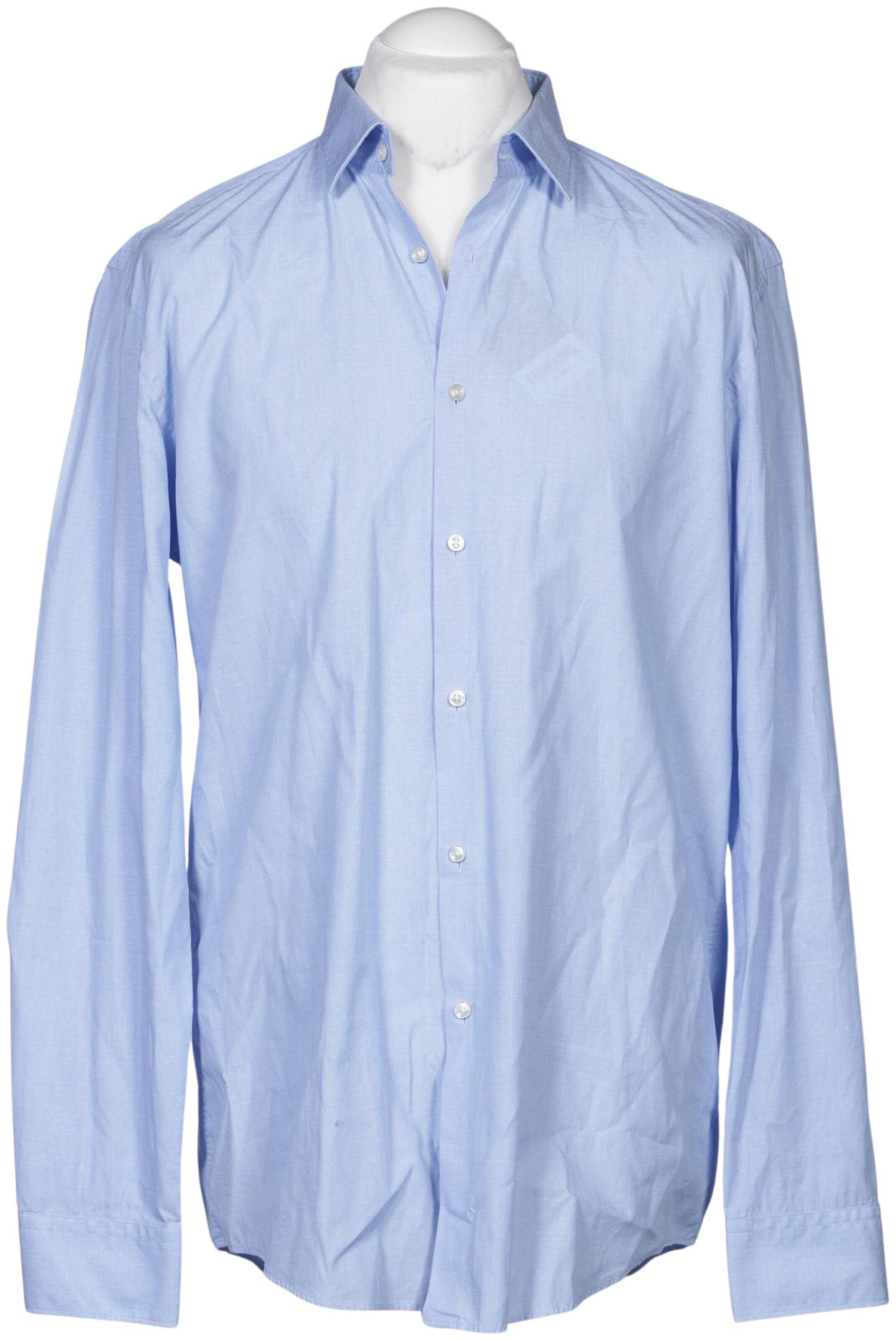 HUGO Button Up Shirt in XL in Blue: front