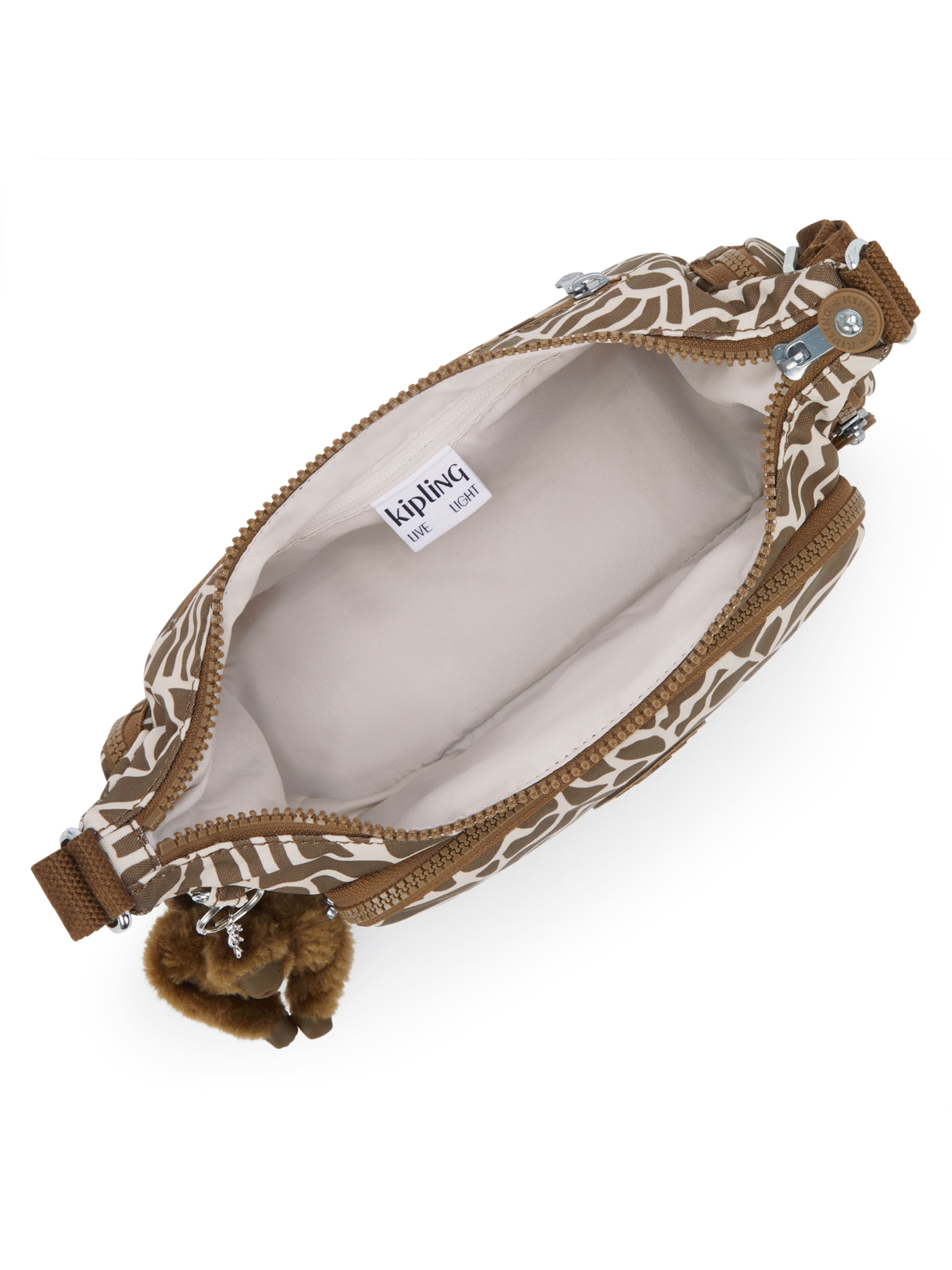 KIPLING - Mala de ombro 'Gabbette S' em castanho